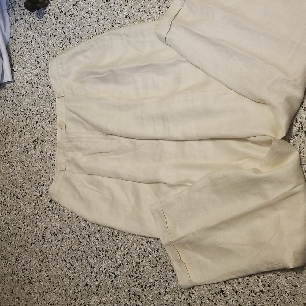 Lauren by Ralph Lauren Classic Linen High Waist Pants Size 16